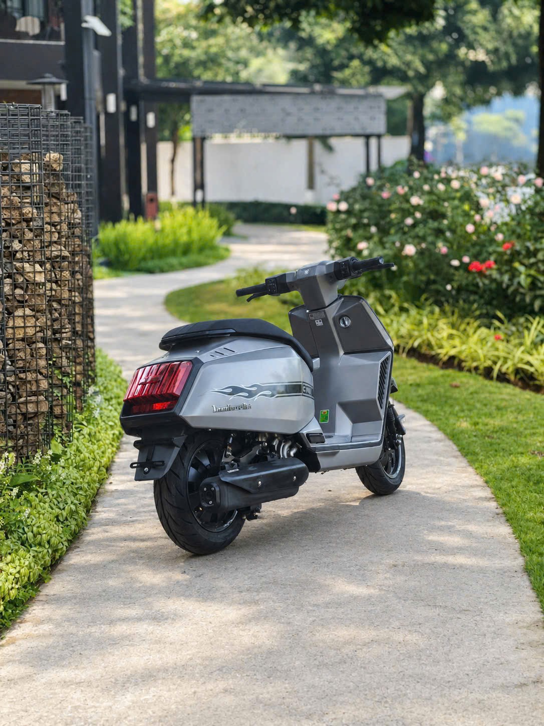 lambretta x300 gp màu xám satin New - Ảnh 5