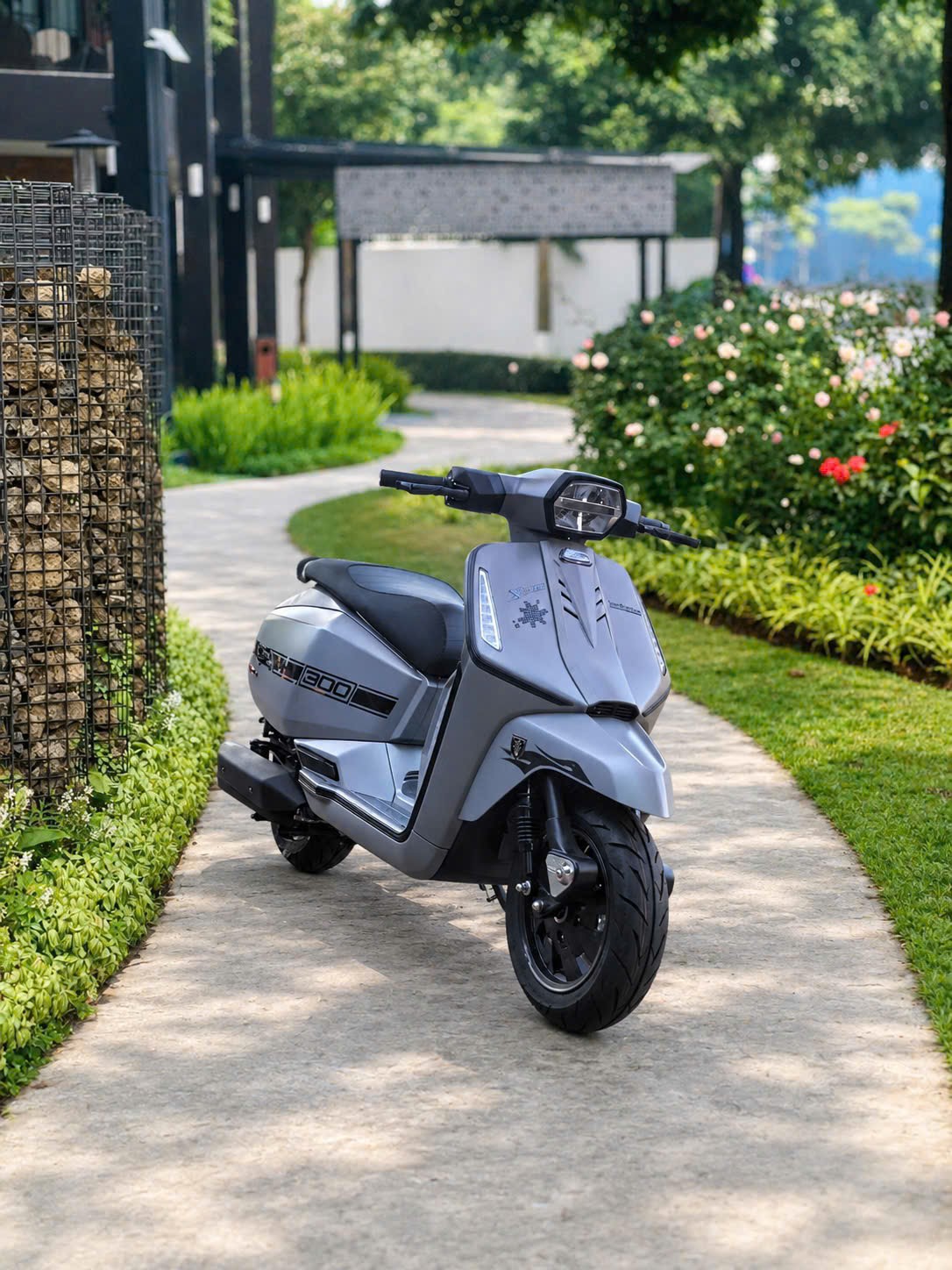 lambretta x300 gp màu xám satin New - Ảnh 2